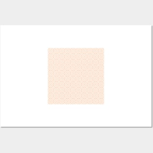 Pink Blush Circle Pattern Posters and Art